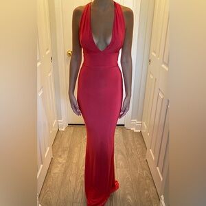 Club L London Vibrant Red Maxi Dress